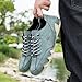 Vogany Men's Casual Leather Fashion Sneakers Chukka Boots Slip On Non-Slip Breathable High Boots Hiking Shoes Men (B-Green, Adult, Men, 12.5, Numeric, US Footwear Size System, Medium)