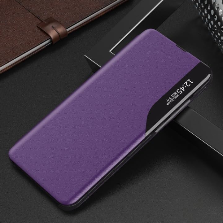 Étui Samsung S26 violet à rabat rigide avec support visionnage S-View