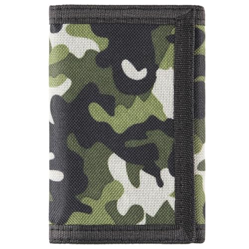 Image of Kids Wallet, Camo, Unisex, Canvas, Novelty, Zipper, Coin Pocket, RFID Protected, Gift for Kids & Teens (4+)