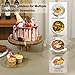 JOCHER Acacia Wood Cake Stand with Lid, 2-In-1 Cake Plate with Acrylic Lid, 12in Round Dessert Table Display Set, Raise Dome for Charcuterie Board, Cheese, Chips & Dips, Nachos, Fruit Platter (12in)