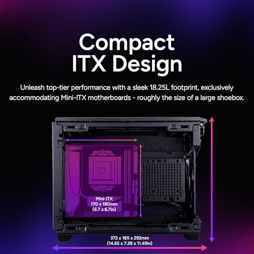 Image of Cooler Master NR200P V3 Mini-ITX PC Case - Top-Mount 280mm Radiator Support, Vertical GPU Mount with Mesh Side Panel & Removable Backplate, PCIe 5.0 Riser Cable Included, Fits 130mm SFX PSUs