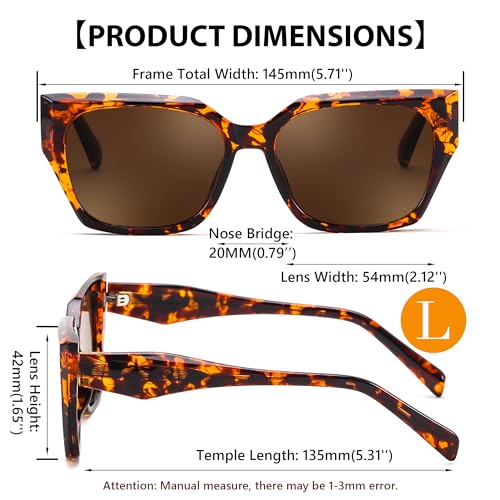 FEISEDY Square Fashion Sunglasses for Men Women Trendy Chunky Rectangle Sun Glasses Designer Style Shades B0107 6