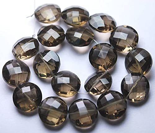 Quartz fumé 6mm en perles briolettes assorties pour fabriquer des boucles d'oreilles élégantes