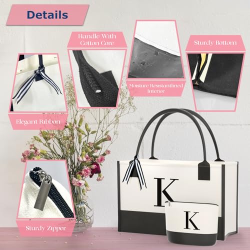OATALY Monogrammed Canvas Tote