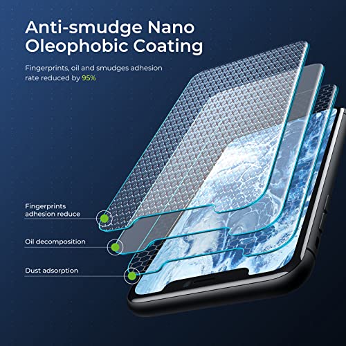 ORIbox Glass Screen Protector for iPhone 11 ,XR (6.1 Inch) Tempered Glass Screen Protector, 3-Count (Pack of 1) Clear - Thumbnail 4