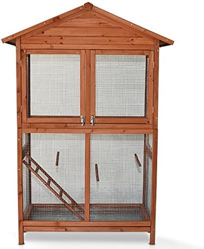 animalmarketonline Aviary Bird Cage Protect calopsite Parakeet Canaries cocorite in Solid Wood 51501087
