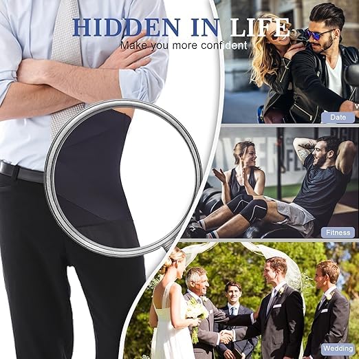 Image of Tummy Tucker Men Shapewear for Control Seamless High Waist Slimming Underwear Body Shaper Boxer Stomach Fitness for Exercise & Workout Briefs