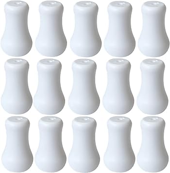20pcs White Plastic Cord Tassel Window Blind Cord Knobs Drops Pull End for Roman Shades Curtain Crafts Drawstring Tassels