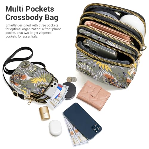 Image of YINHEXI Small Crossbody Bags for Women, Mini Cell Phone Wallet Purse, Shoulder Bag for Women and Men