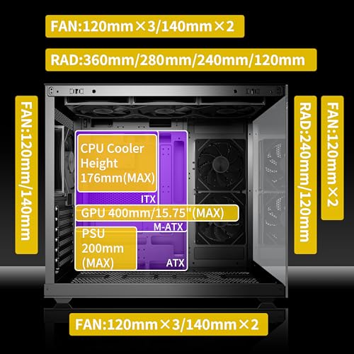 Caja PC ATX MUSETEX chasis semitorre para ordenador gaming con cristal templado 5