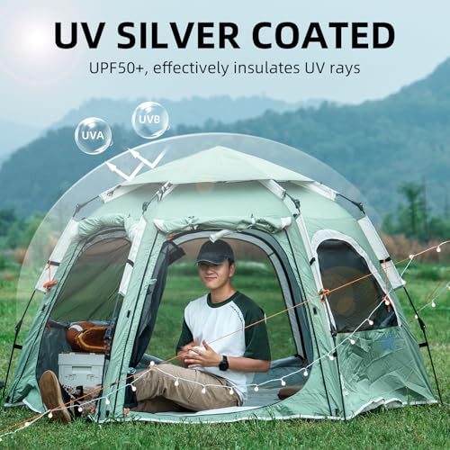 Carpa para camping impermeable para 2 personas miniatura 4