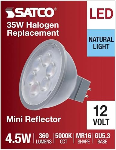 Miniatura 4 de Satco Bombilla LED de inundación MR16 11395-4.5MR16LED40'85012V (S11395) MR16