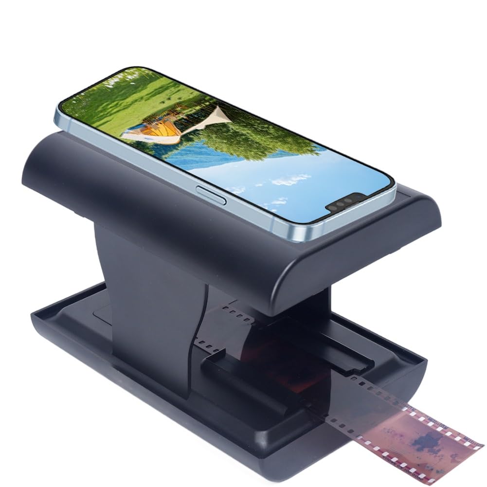 Film Slide Scanner Slides and Negatives Film Scanner Film Viewer Scanner for 35mm/135mm Negatives and Slides