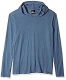 prAna Men's Standard Long Sleeve Hood, Denim Heather, Large