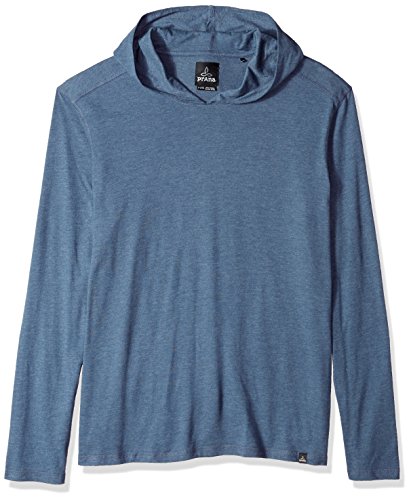Prana Men's Standard Long Sleeve Hood, Denim Heather, Large #TOP6