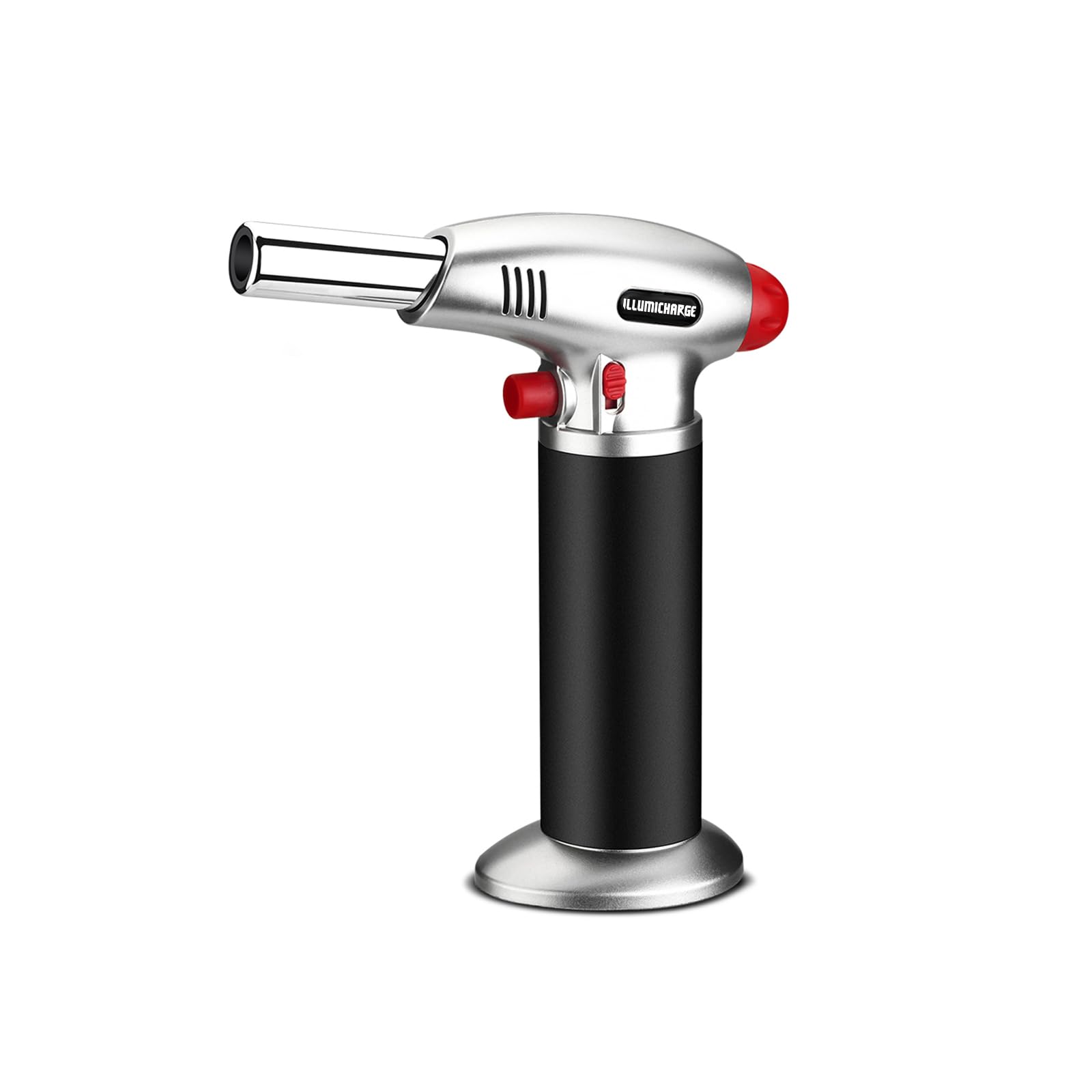 Antorcha de butano para cocinar, linterna culinaria recargable para Creme Brulee, ideal para camping, funcionalidad de pistola de calor, butano no incluido, color negro