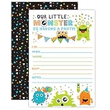 Your Main Event Prints Monster Birthday Invitations - Little Monster Birthday Party Invites - 20...