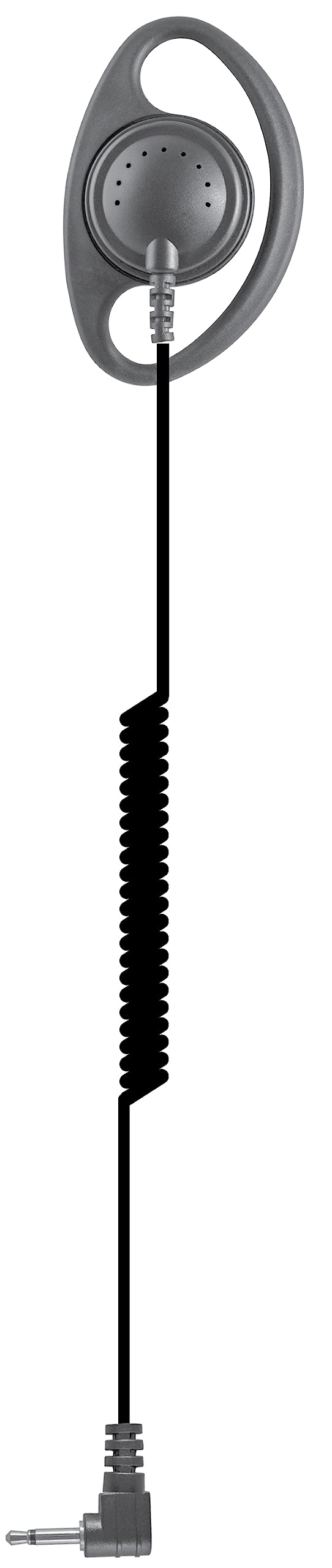 PrymeEH-1289SC Scout™ Series D-Ring Style Earphone w/Coil Cable and 3.5 Angle Plug, Two-Way Portable Radio (w/15'' Coil Cable)