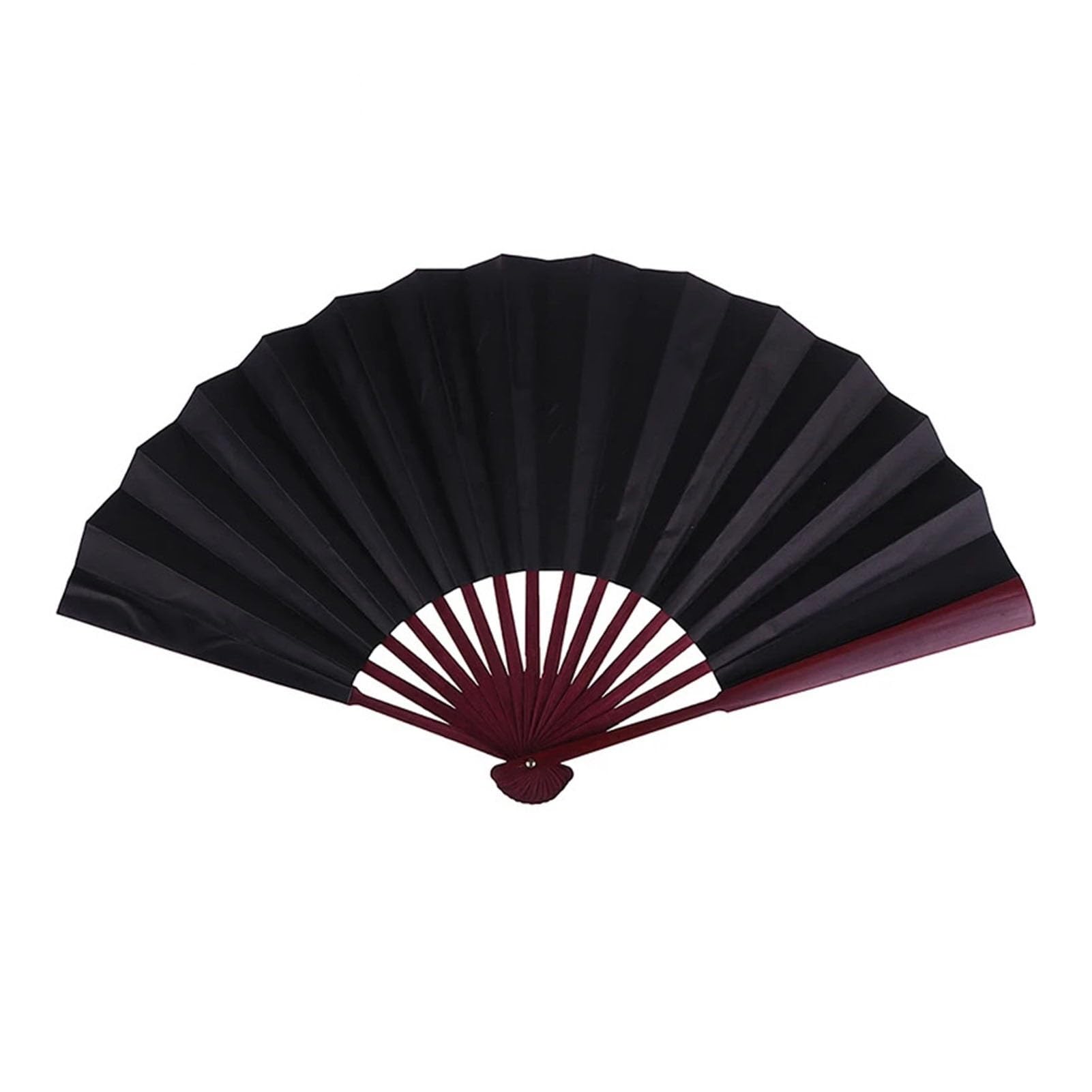 DYMKIE 8 Inch/10 Inch Silk Cloth Blank Folding Fan Antiquity For Calligraphy Painting Home Decor(Black 8inch)
