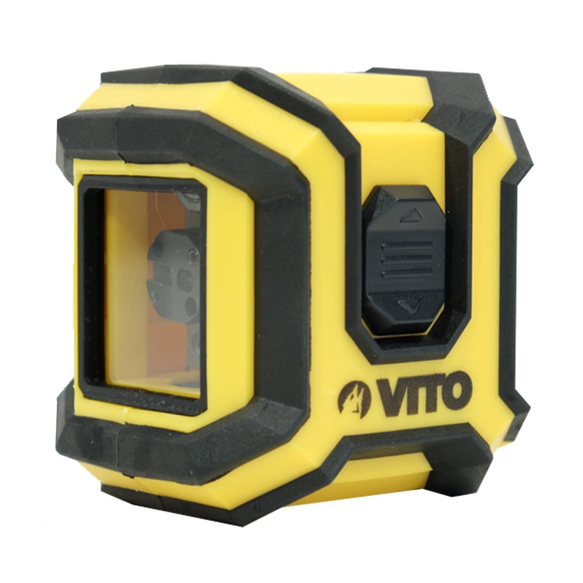 VITO POWER - Nivel láser para obras, alcance de 10 m, precisión de 0,5 mm, nivel en cruz horizontal y vertical