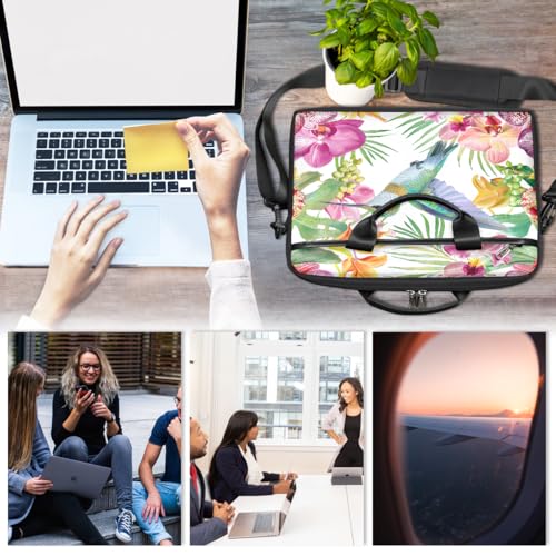 Bolso Para Laptop De 15 Pulgadas Hummingbird Orchids miniatura 6