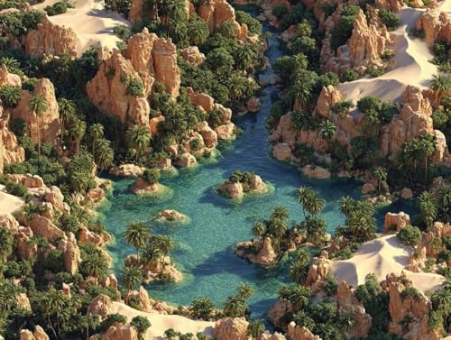 Cadeau Homme et Femme créatifs : Grand Kit Peinture Diamant Paysage de Printemps