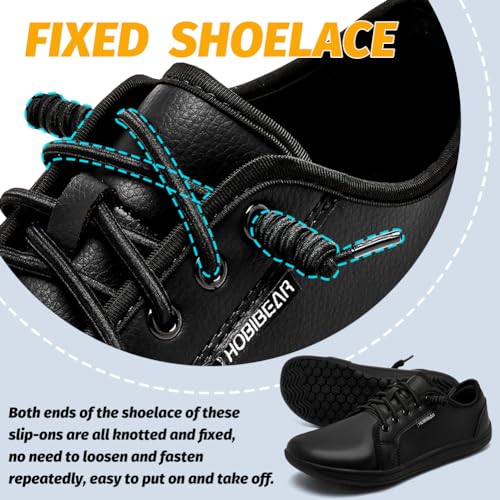 HOBIBEAR Womens Mens Wide Minimalist Barefoot Sneakers Zero Drop Slip on Shoes Lightweight Comfortable3