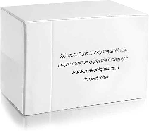 Miniatura 2 de BIG TALK Juego de cartas de preguntas: salta una pequeña charla, haz conexiones significativas: iniciadores de conversación únicos, actividad