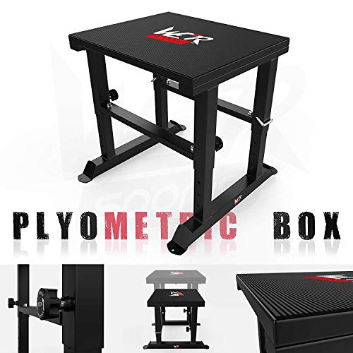 We R Sports® Fitness Adjustable Plyometric Box 40 To 61cm Step Plyo Box Jump Crossfit Exercise