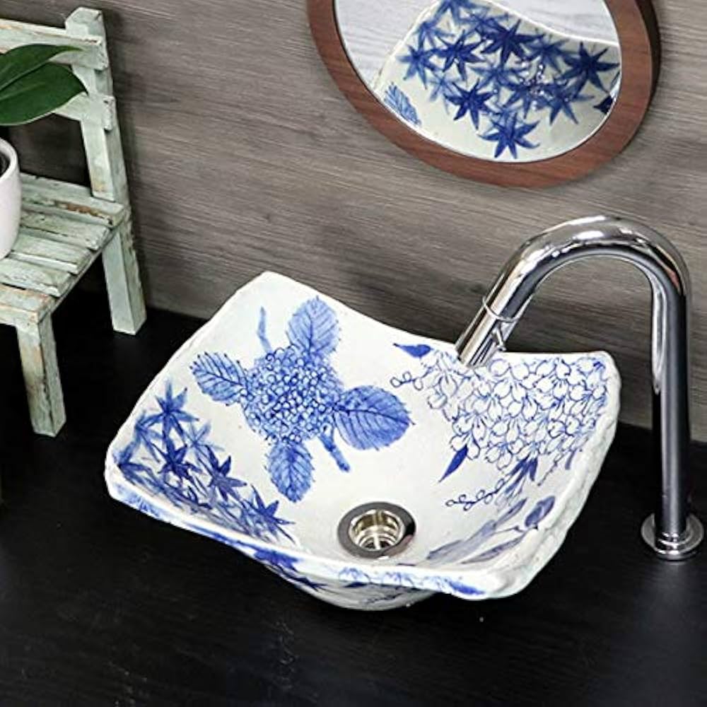 洗面ボウル 洗面ボール 陶器 手水鉢 手洗器 手洗い鉢 洗面器 zfqx1741023.jpg