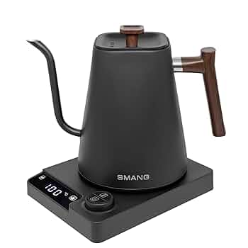 Amazon | 電気ケトル 温度調節 コーヒーケトル 1.0L 1200W 1