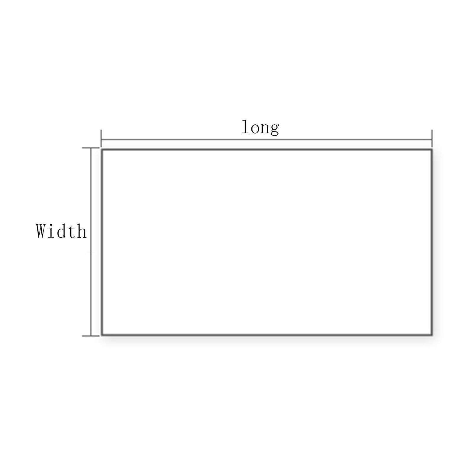 LSSB Tappetini per Ufficio per Ufficio, Cravatta/Trasparente PVC PVC Pellicola Pellicola Plastica Impermeabile Scrivania Plastica per Home Night Stand Cucina Camera da Letto, 4 Spessore