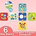 Covsen Montessori Toy for 1+ Year Old Girl Gift – 6-in-1 Busy Board for Toddlers 1 2 3 4 Year Old – Educational Sensory Early Development Toys– First 1st Birthday Gifts for Kids