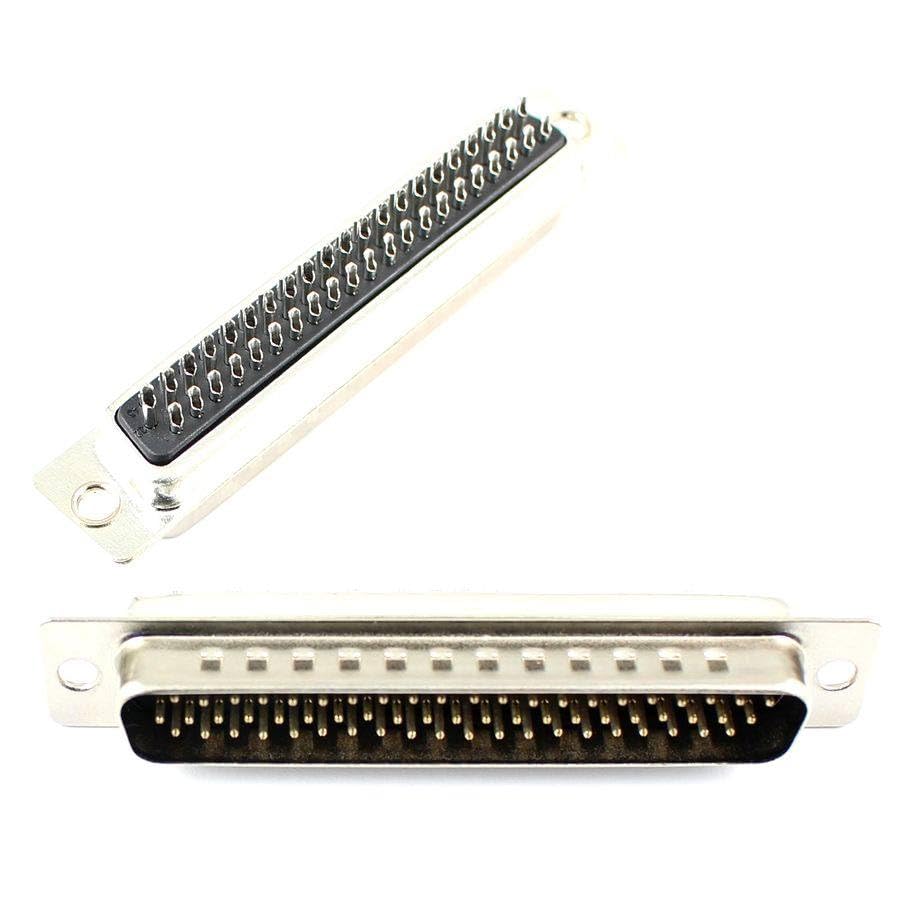 Generic 50 Pcs D-SUB 62 Pin Male Solder Type Adapter Connector 3 Rows DB62M