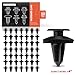 A-Premium 50 PCS Nylon Black Trim Panel Car Retainer Fastener Push Pin Clips Compatible with Fiat 500X 16-18 500L 14-18 Panda Punto Volkswagen Transporter Alfa Romeo Giulietta Mito