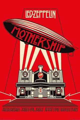 Poster LED Zeppelin - Mothership Red + poster