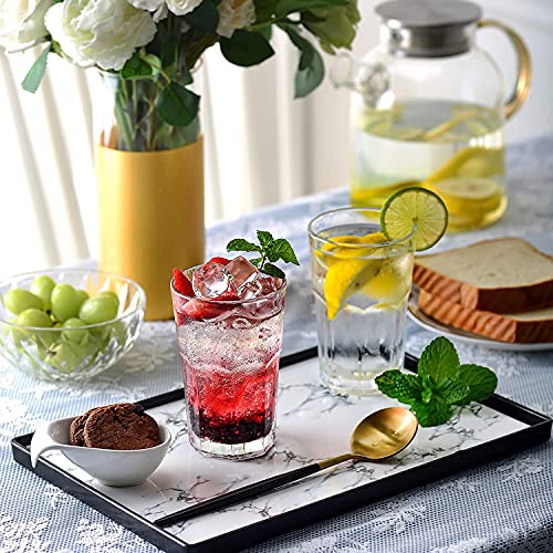 Image of 300ml Clear Glass Tumbler, Highball Drinking Glasses for Cocktails, Juices, Milkshakes (6, 300ML)