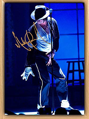 Amazon.co.jp: マイケルジャクソン 額装付きサインフォト Billie Jean