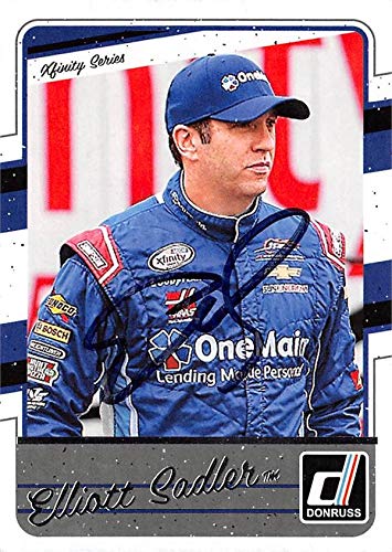 Autograph Warehouse 638663 Elliott Sadler Autographed Trading Card - NASCAR Driver, SC 2017 Donruss - No.73