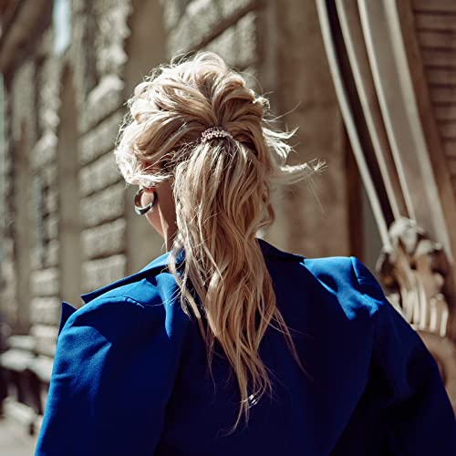 9 Pcs Hair Accessories For Women Girls Pearl Hair Ties Hair Ropes Crystal Elastic Hair Scrunchies Stretchy Bead Hair Bands Ponytail Holders Boho Hair Elastics Ties Handmade #TOP2