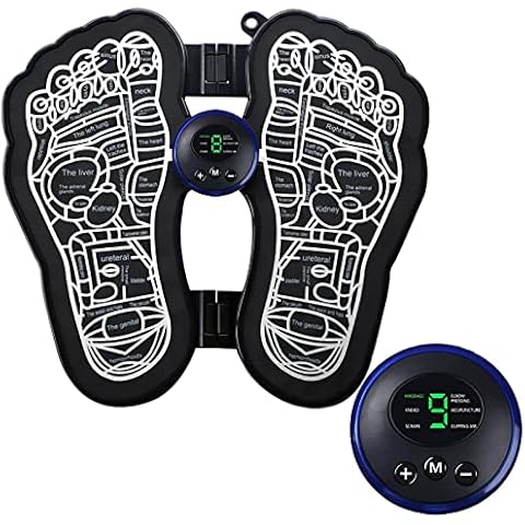 Foot Massager Muscle Stimulator Machine Pad, USB Electric Massage EMS Acupoints Lymphvity Device Acupressure Acupuncture Mat for Feet Pain Relief Deep Tissue Cover