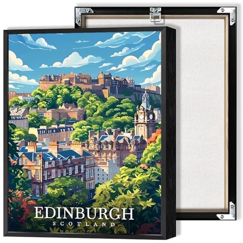 Scotland City Landscape Canvas Posters Trendy Edinburgh Scenery Wall Art