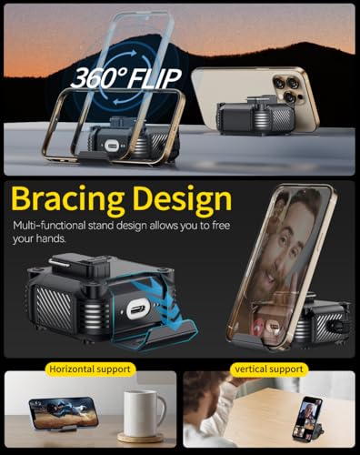 Image of Pohgelan for AirPods 4 Case with Safety Lock-Black | Magnetic Automatic Lock with Cleaning Kit&Keychain,Compatible with Magsafe