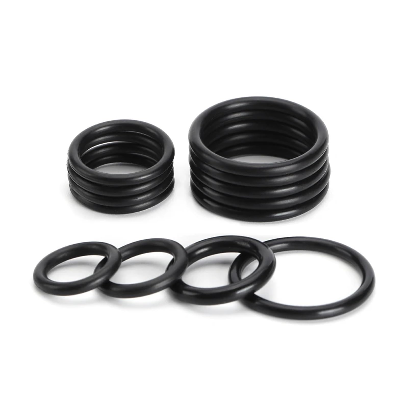 Junta tórica de caucho, arandela de sellado, junta tórica NBR, junta de caucho de nitrilo butadieno negro, redonda, tipo O, resistente al desgaste, arandela de sellado impermeable, CS, 6 mm de diámetr