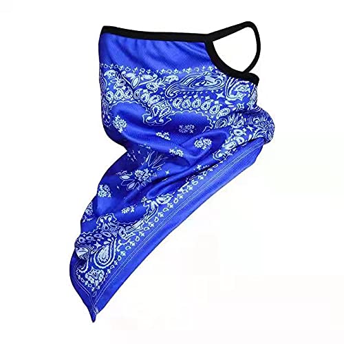 Face Mask Neck Gaiter Shield Scarf Bandana Face Mask Seamless UV Protection and Windproof Hanging Ears Face Mask for Men Women Motorcycle Cycling Riding Skiing Party（Broken flower-2）