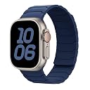 UniqTry Dual Color Silicone Strong Magnetic Sport Watch Strap Band Compatible with 38/40/41mm Bands Lightweight & Comfortable For Apple Watch ultra 3 2 11 10 9 8 7 6 5 4 SE 3 - Red gallery image