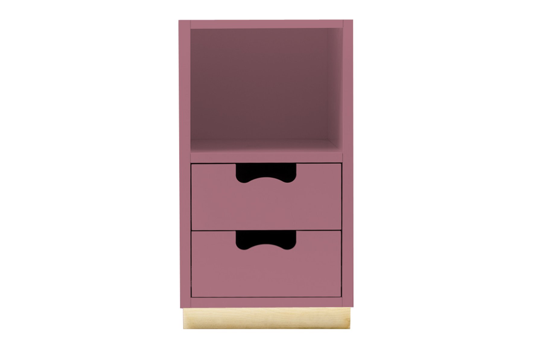 APRODZ Mango Wood Bow Chest of 2 Drawers Storage Cabinet for Living Room | Wooden Sideboard | Copper Rose Finish-image-12