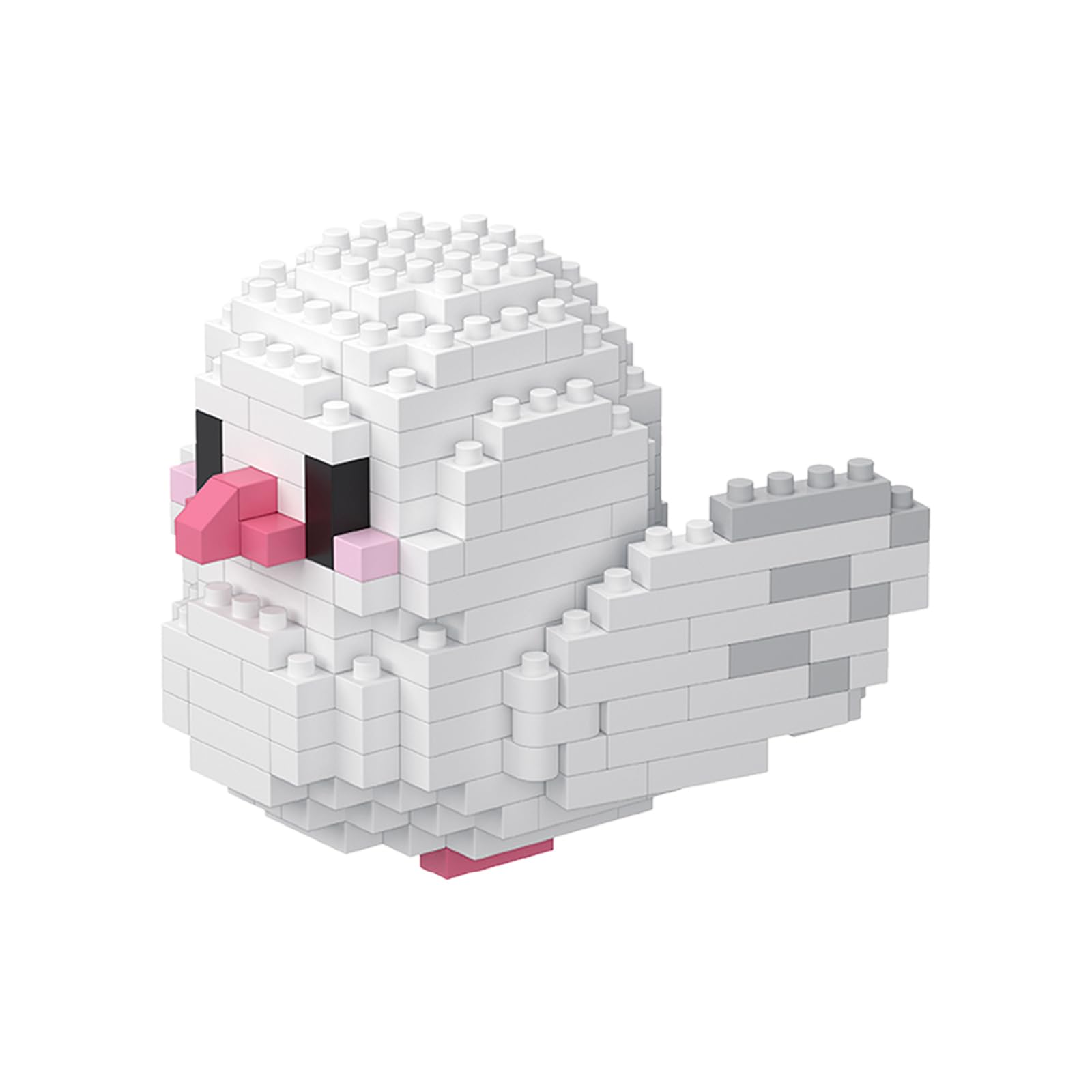 NOOLY Parrot Micro Building Bricks Kit Bird Thmed Blocks Set Decoration for Home and Office WKLJM-01 247Pcs (White) 8920