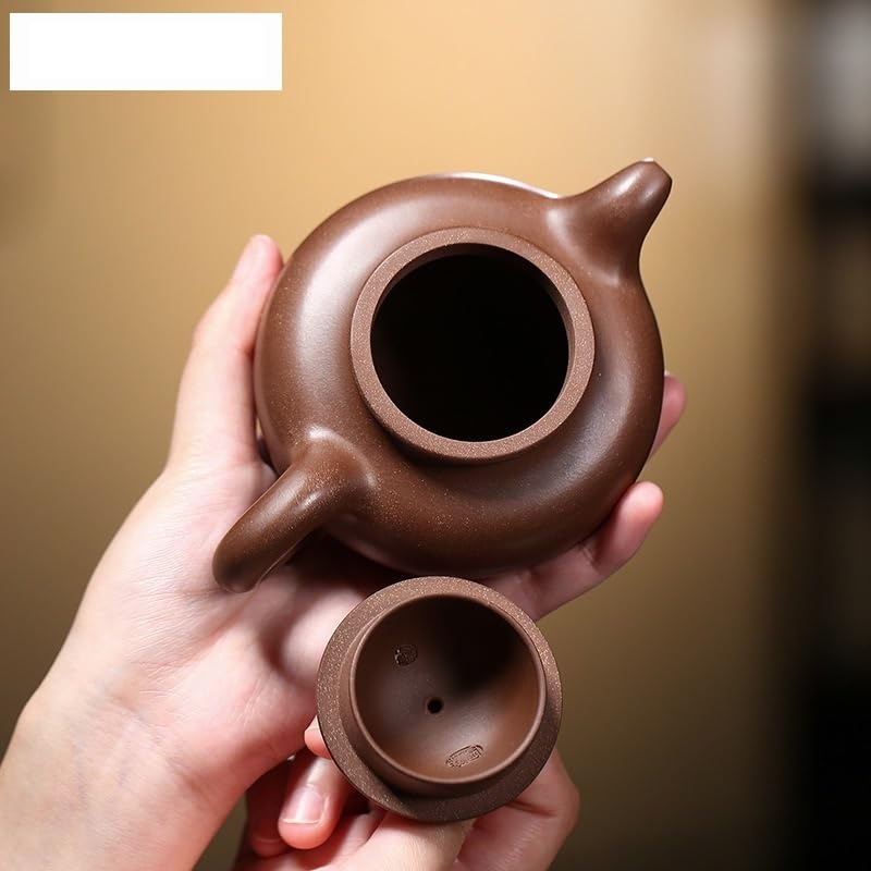 Czajniczek 270 ml czajniczek z fioletowej gliny ręcznie robiony garnek surowa ruda fioletowe błoto zaparzacz do herbaty czajnik chiński Zisha zestaw do herbaty dzbanki do kawy zaparzacz do herbaty