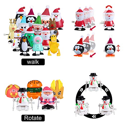 Lumiparty Christmas Wind Up Toys 24 PCs Assorted Animal Toys for Easter Party Favors, Easter Egg Fillers Easter Basket Stuffers, Easter Eggs Hunt, Classroom Prize Supplies.